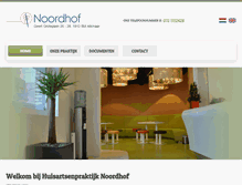 Tablet Screenshot of huisartsenpraktijknoordhof.nl